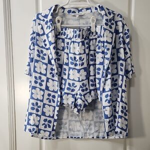 NWOT Pretty Garbage Short Pajama Set Small